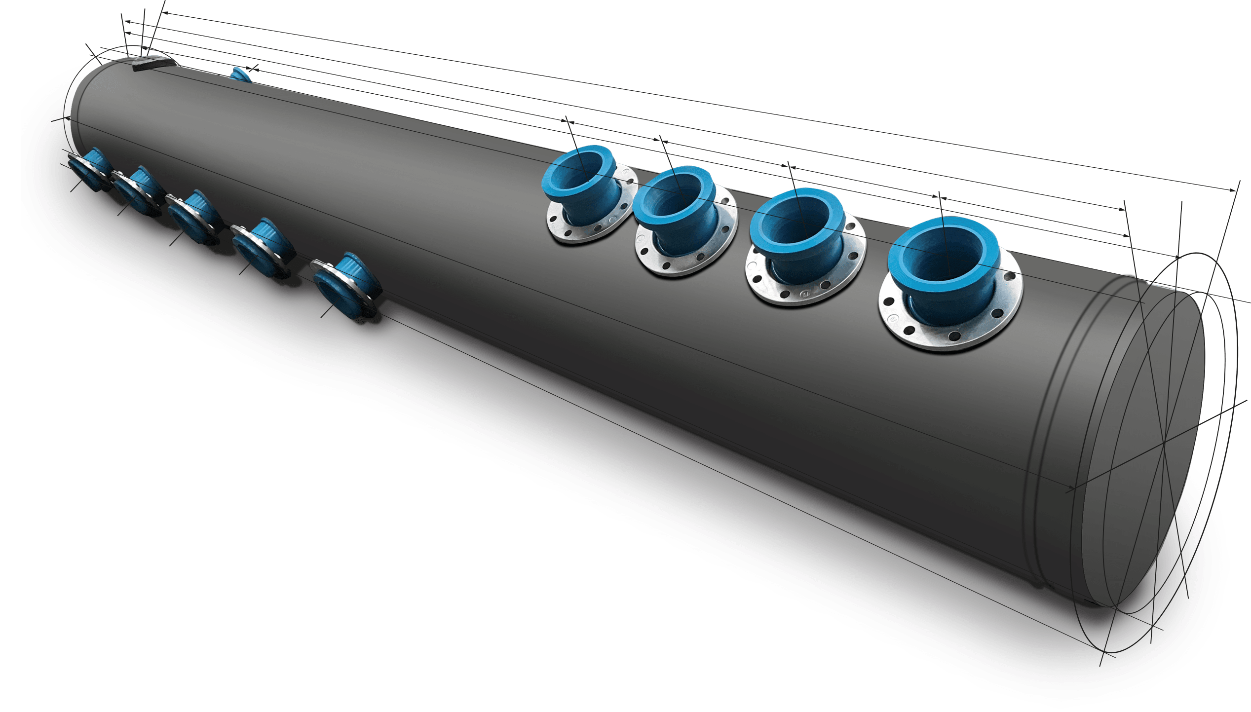 Colectores PP-R hasta Ø630 mm